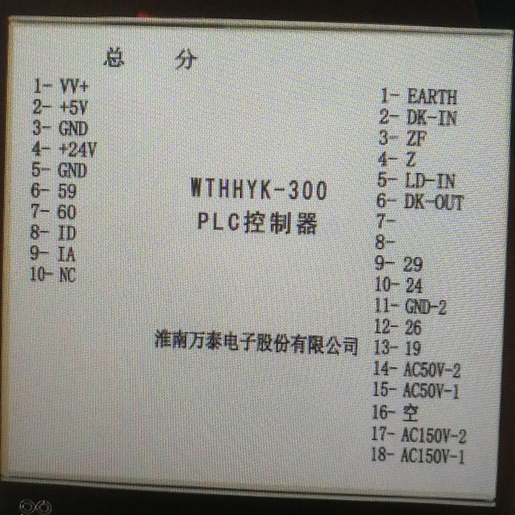 淮南万泰WTHHYK-300 PLC控制器-1.jpg